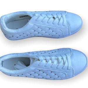 ASOS Design Miss Selfridge White Sneakers With Studs